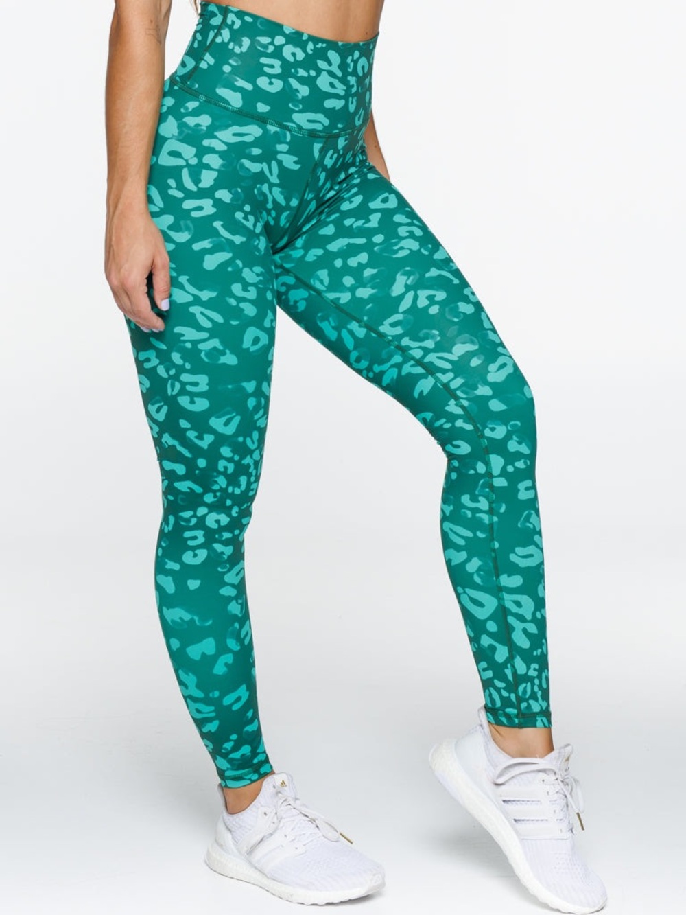Echt AVANT Scrunch Leggings - Leopard Emerald Green - Small